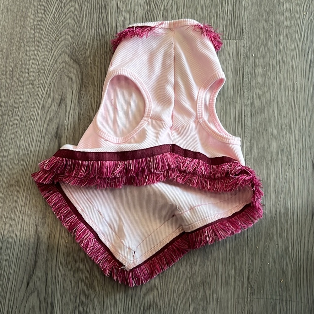 Pink Diaper Cover with Ruffled Trim - Picture 2 of 3